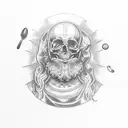 last supper tattoo design idea