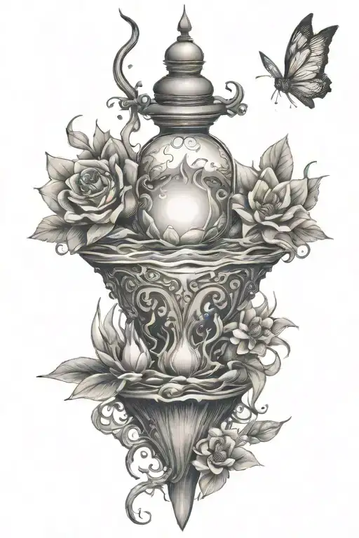 still water run deep mind body tattoo design idea