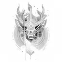 NLE choppa back of arm tattoo design idea