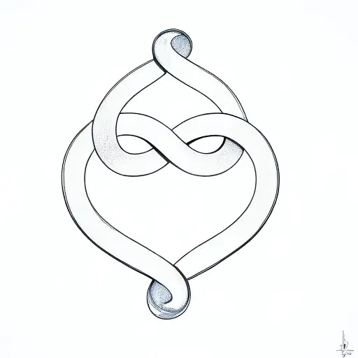 an infinity symbol tattoo design idea