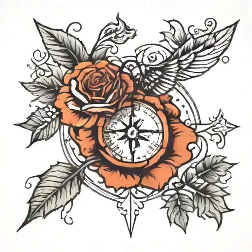 delicate artistic design that incorporates gps coordinates in black ink  tattoo design idea