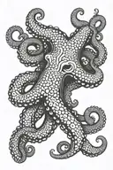 Japanese octopus tatoo leg design tattoo design idea