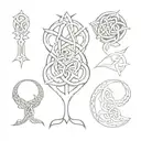 Celtic Symbols tattoo design idea