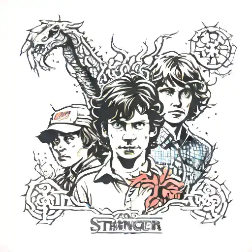 stranger things  tattoo design idea