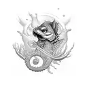 fundo do mar  tattoo design idea