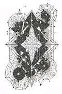Virgo constellation tattoo design idea