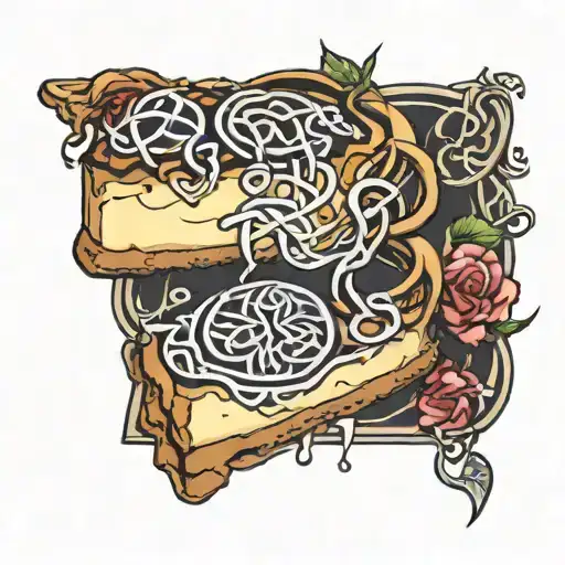 Celtic Cheesecake tattoo design idea
