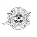 Evil Eye tattoo design idea