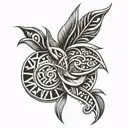 Polynesian tribal patterns tattoo design idea