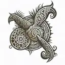 Polynesian tribal patterns tattoo design idea