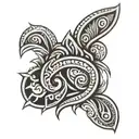 Polynesian tribal patterns tattoo design idea