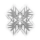 spiked chain linking two four-pointed ninja stars tattoo design idea