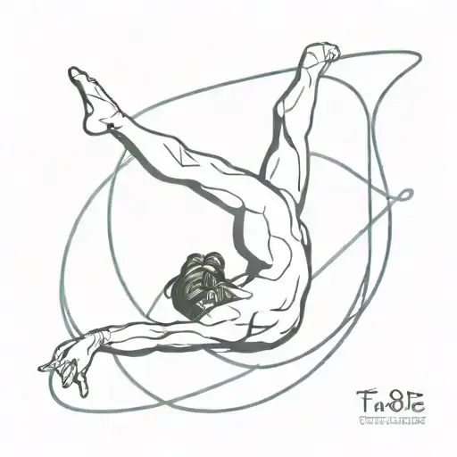 gymnastic tattoo design idea