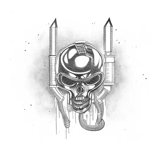 A real steel gangster and rapper who shines like a rap star among bad-natured and jealous people tattoo design idea