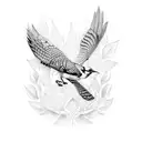 blue jay tattoo design idea