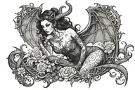 succubus tattoo design idea