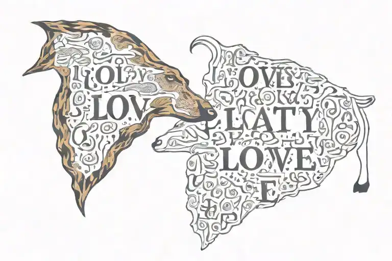 loyalty over love tattoo design idea