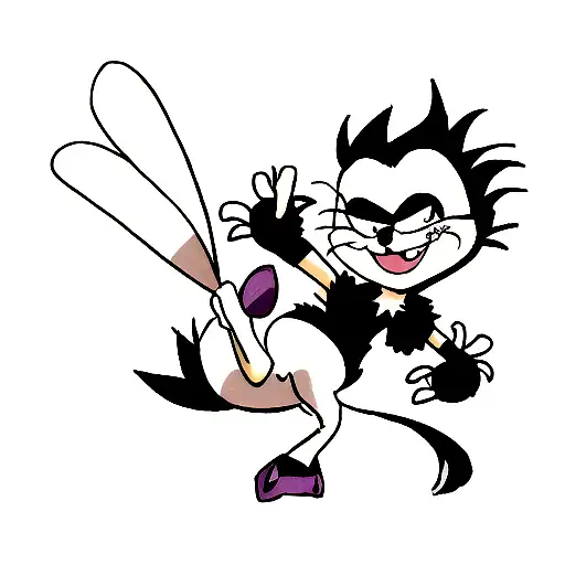 pepe le pew tattoo design idea