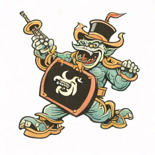 doomsday is close at hand, I'll book the marching band. tattoo design idea