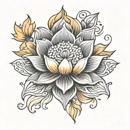 chakra lotus tattoo design idea