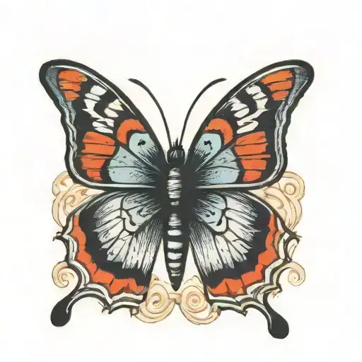 butterfly tattoo design idea
