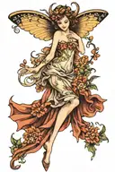 fairy tattoo design idea