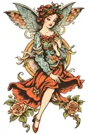 fairy tattoo design idea