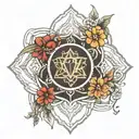 chakra symbols tattoo design idea