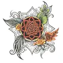 chakra symbols tattoo design idea