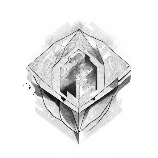 solid black shapes  tattoo design idea