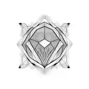 solid black shapes  tattoo design idea