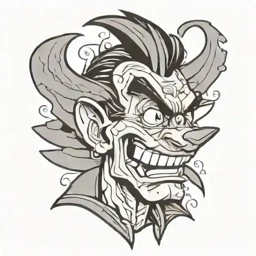 max goof skin tear tattoo design idea