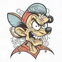 max goof skin tear tattoo design idea