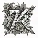 number 27 tattoo design idea