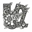 number 27 tattoo design idea