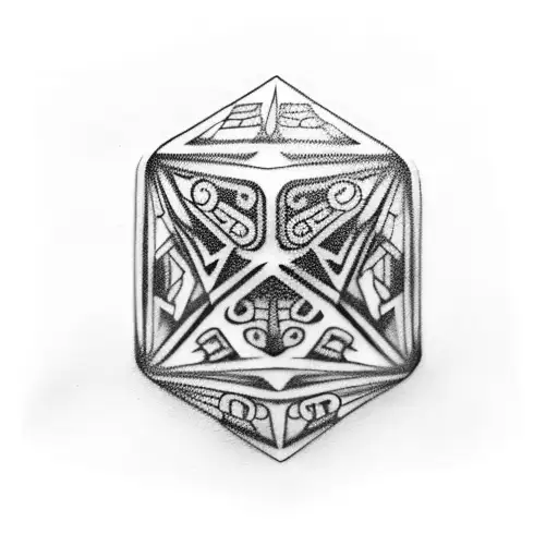 Dice tattoo design idea