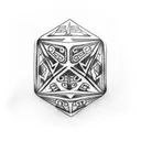 Dice tattoo design idea
