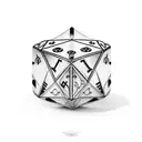 Dice tattoo design idea
