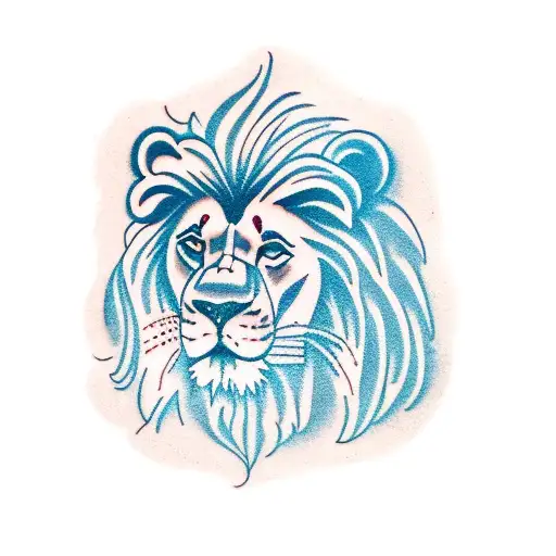 Lion Jesus  tattoo design idea
