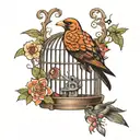 cage tattoo design idea