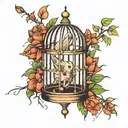 cage tattoo design idea
