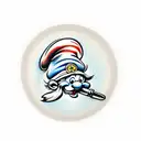 smurf hat tattoo design idea