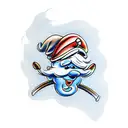 smurf hat tattoo design idea