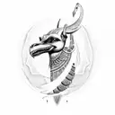 sleeve with Anubis and the feathered serpent  tattoo design idea