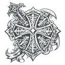 Crusader cross tattoo tattoo design idea