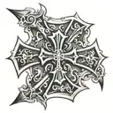 Crusader cross tattoo tattoo design idea