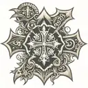 Crusader cross tattoo tattoo design idea