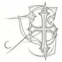 Crusader cross tattoo tattoo design idea