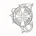 Crusader cross tattoo tattoo design idea