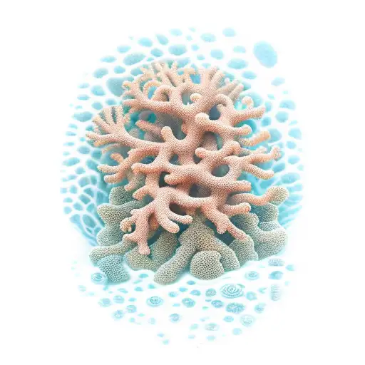 underwater coral scene on the forearm tattoo design idea